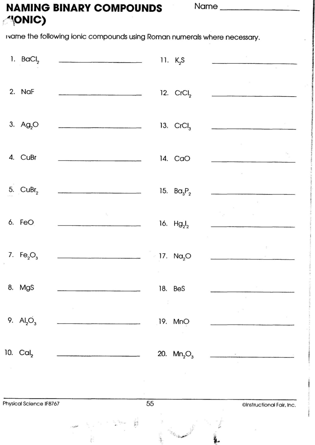 Naming worksheet 1 naming ionic compounds key compoundworksheets