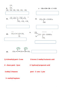 Iupac Naming Of Organic Compounds Worksheet With Answers Iupac Naming Of Organic Compounds Worksheet With Answers